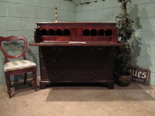 antique regency mahogany secretaire chest of drawers c1820