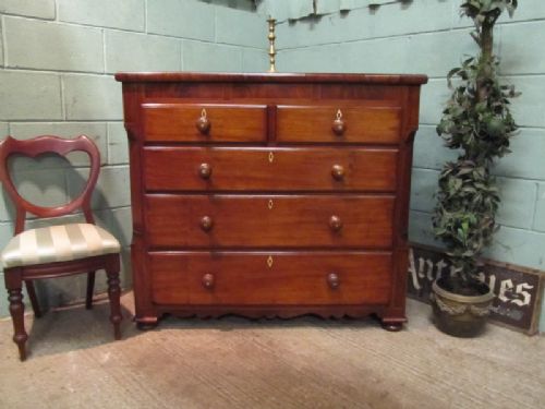 antique victorian mahogany chest of drawers c1880