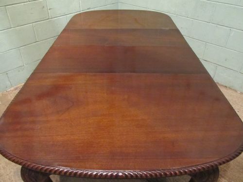 antique late victorian mahogany extending dining table seats 1012 c1890