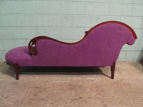 Victorian Art Nouveau Chaise Longue, 1880s