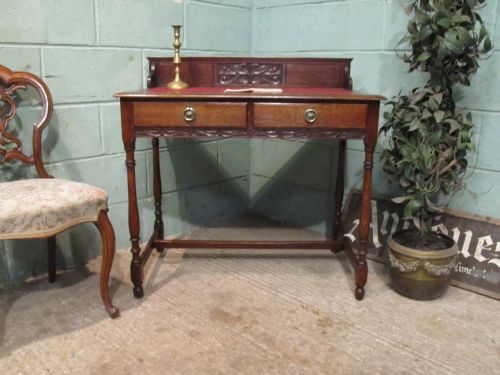 antique edwardian shapland petter oak desk c1900