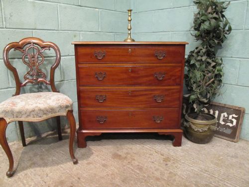 antique victorian mahogany dwarf chest of drawers c1880
