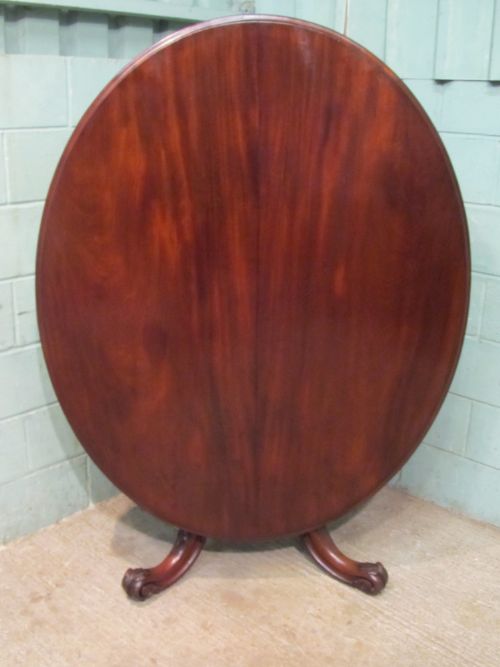 antique william 1v oval mahogany tilt top breakfast table c1830 seats 68