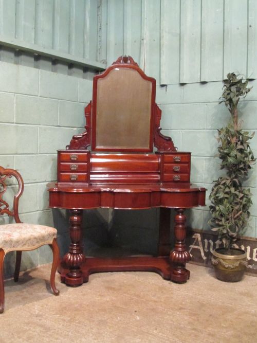 antique victorian mahogany duchesse dressing table c1880