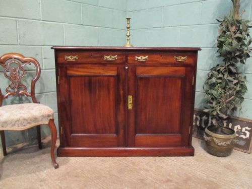 antique victorian mahogany cupboard c1880