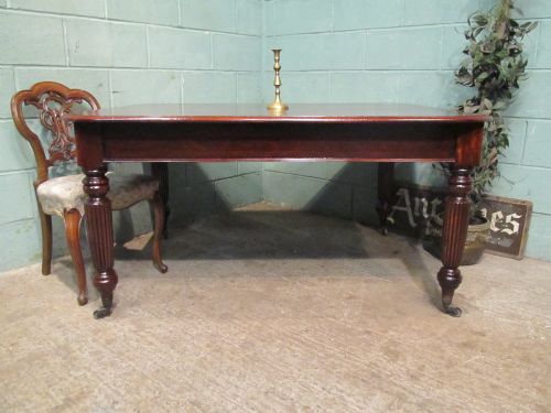 antique victorian mahogany dining table with gillows legs seats 68 c1880