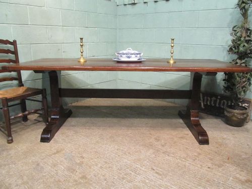 antique victorian oak refectory dining table seats 1012 c1880