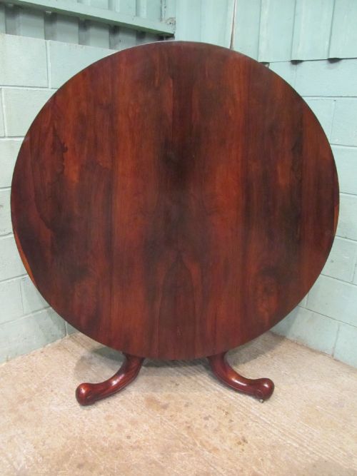 antique victorian rosewood tilt top breakfast table seats 6 8 c1880