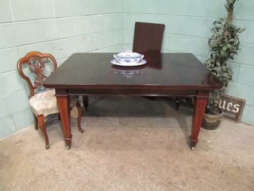 antique victorian mahogany extending dining table seats 8 c1890