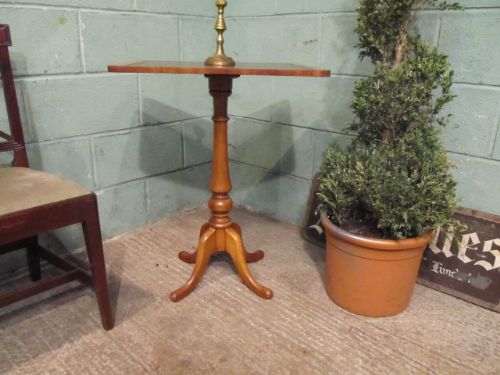 antique victorian satinwood lampside table c1880