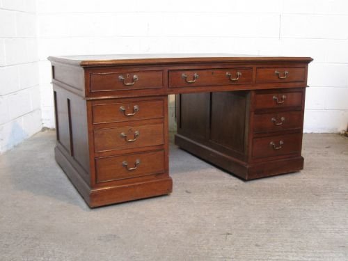 superb victorian mahogany partners desk c1880