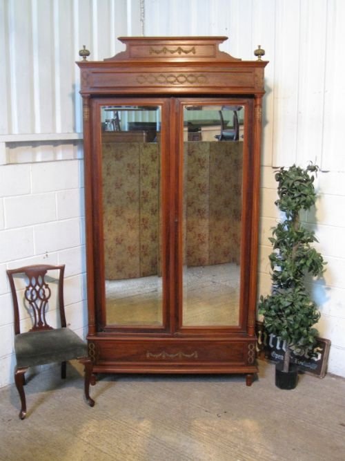 gorgeous french antique mahogany ormolu mounted armoire linen press