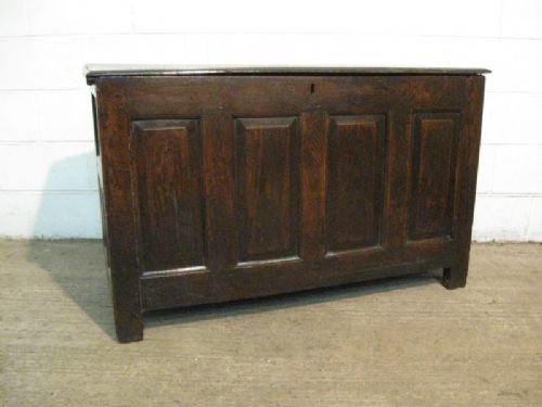 antique charles 11 17th century country oak coffer c1660
