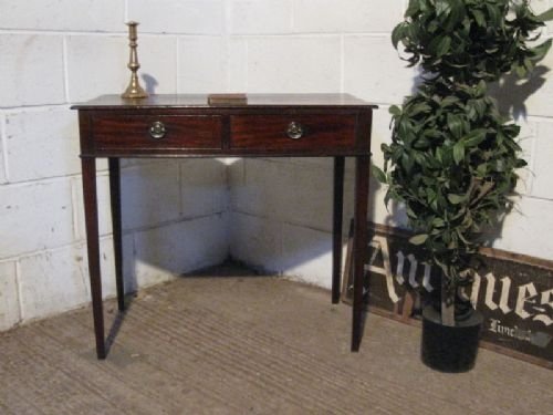 antique georgian mahogany side table desk c1780 refwdb9048