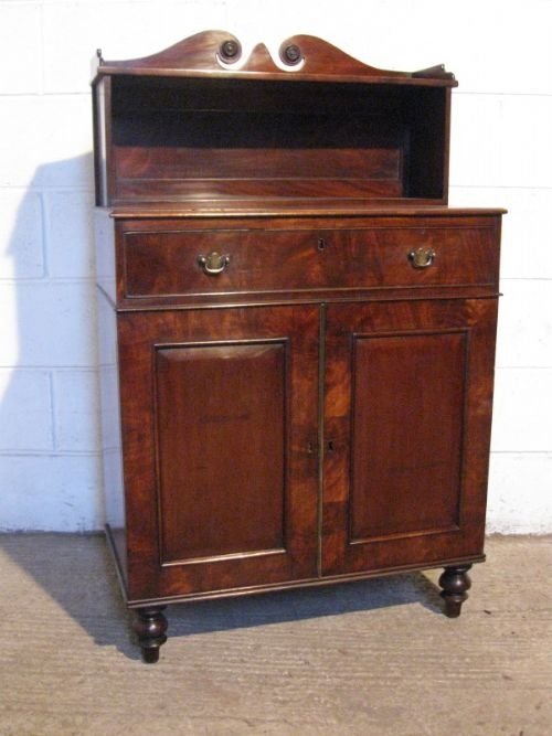 small antique regency mahogany chiffonier sideboard cabinet c1800
