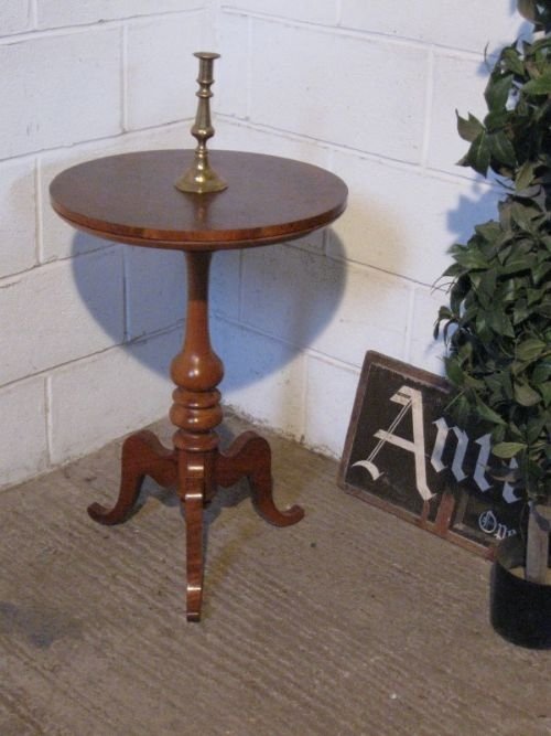 antique victorian burr walnut tripod table c1880