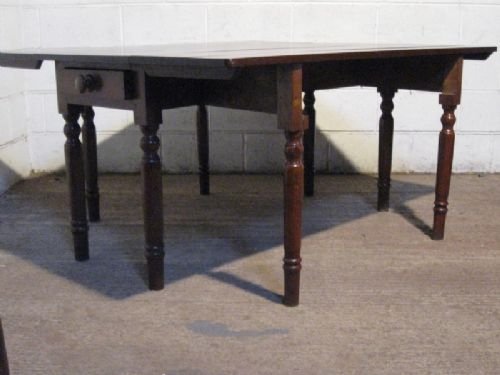 lovely large antique georgian country oak drop leaf gate leg dining table seats 810 c1780