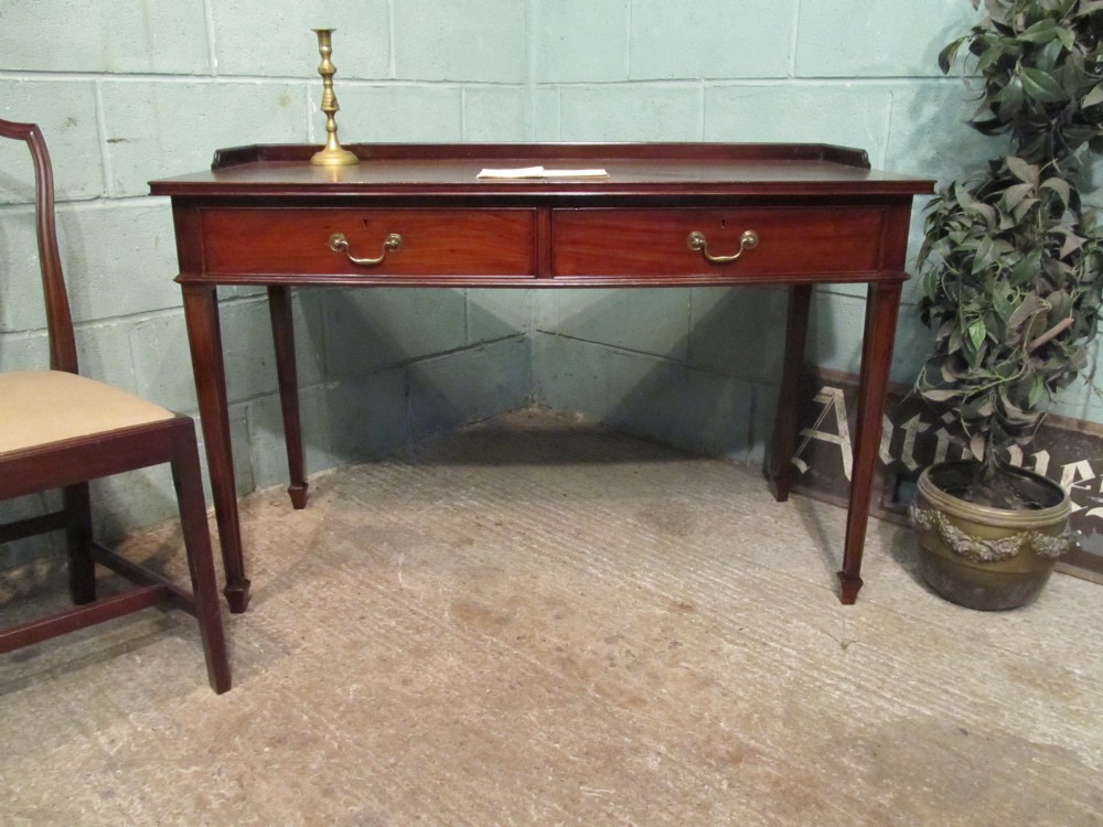 antique edwardian bow front writing table desk c1900