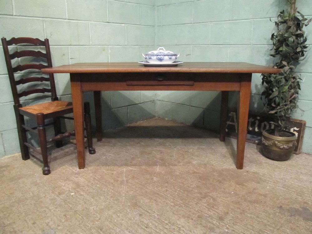 antique french victorian oak farmhouse kitchendining table seats 68 c1880