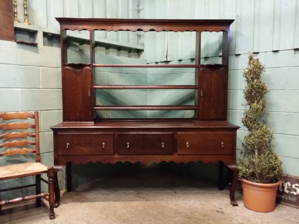 antique edwardian oak dresser rack c1900