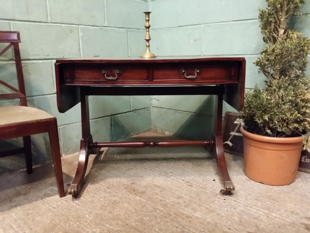 antique edwardian mahogany sofa table c1900