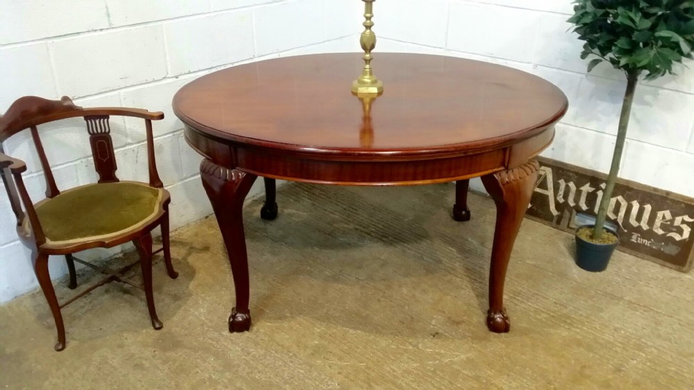 antique edwardian mahogany oval dining table c1900