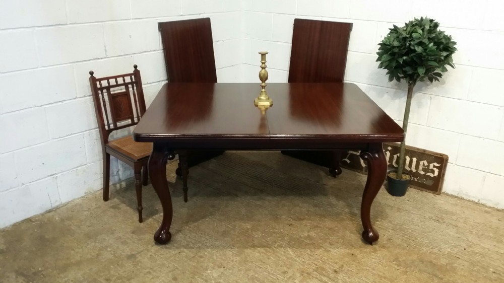 antique edwardian mahogany extending dining table seats up to 12 c1900