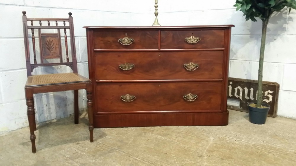 antique victorian mahogany small chest of drawers c1880