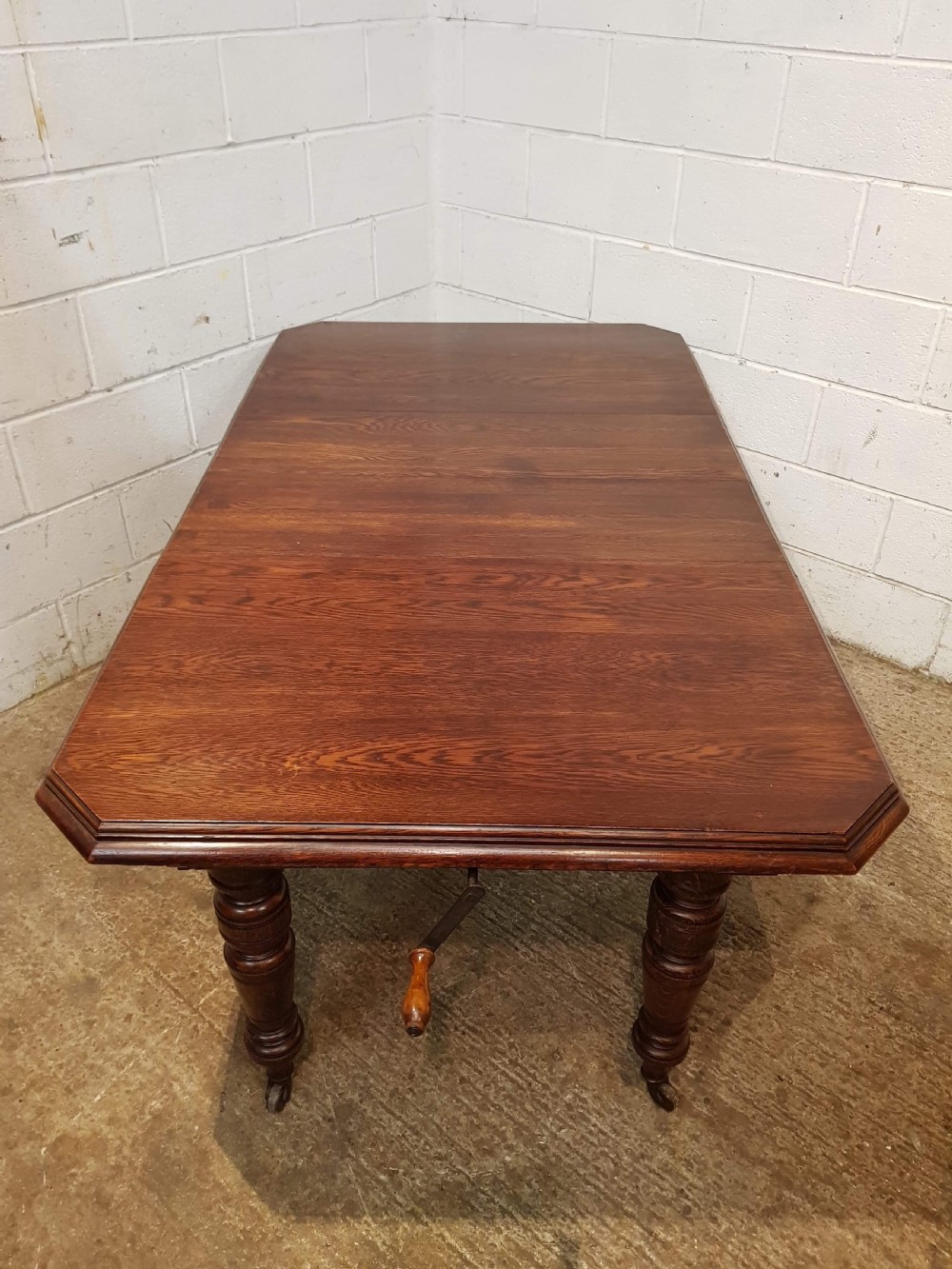antique victorian oak extending dining table c1880 seats eight