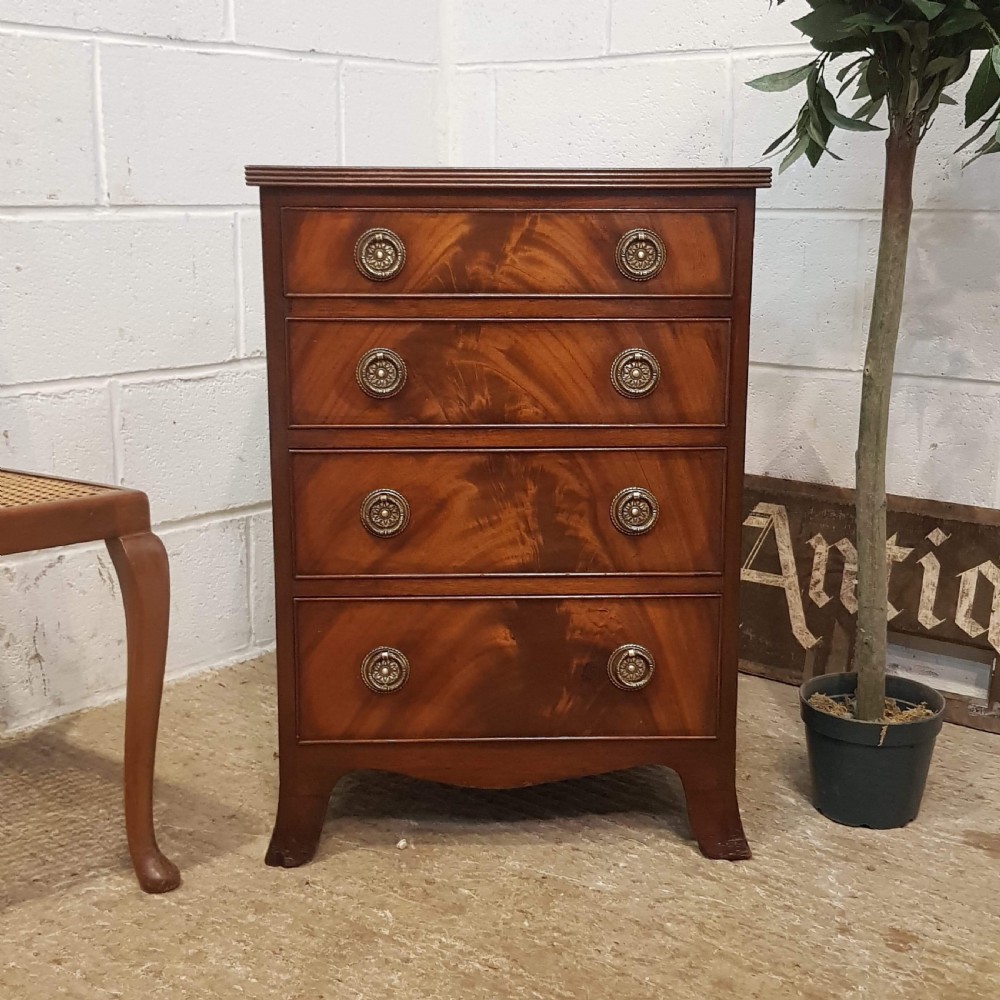 antique mahogany dwarf chest of drawers c1920
