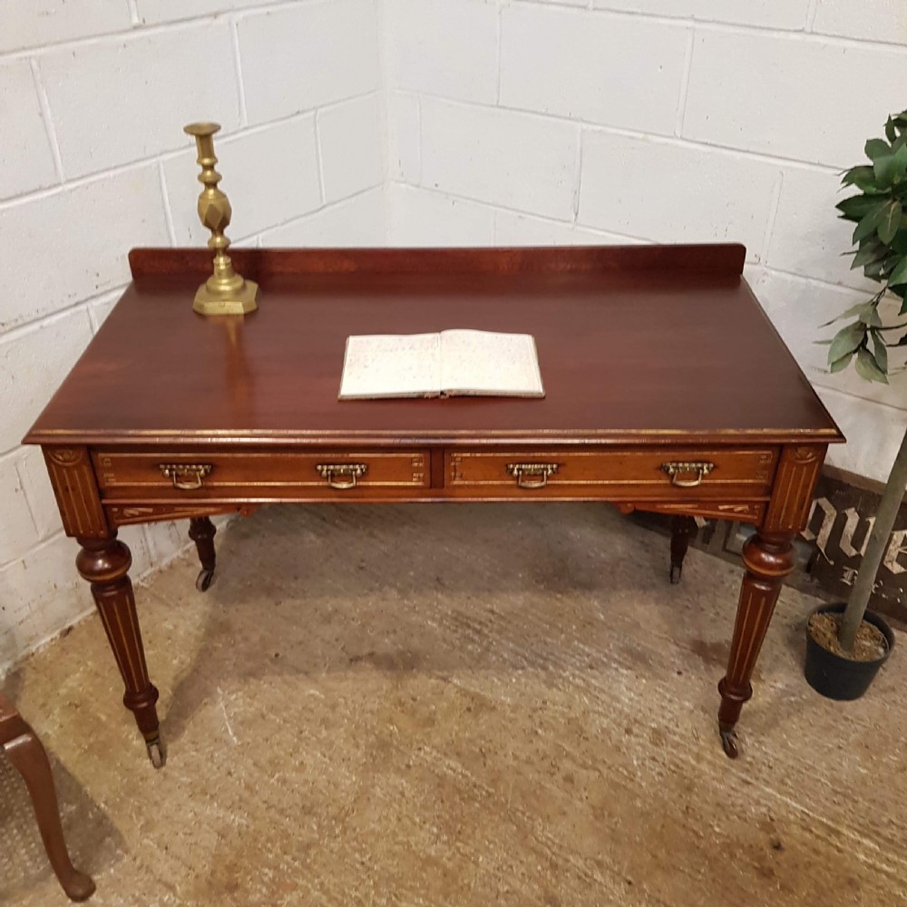 antique edwardian mahogany desk by maples co c1900
