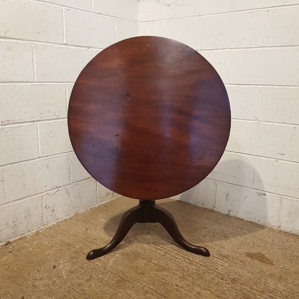 antique georgian mahogany tilt top table c1780
