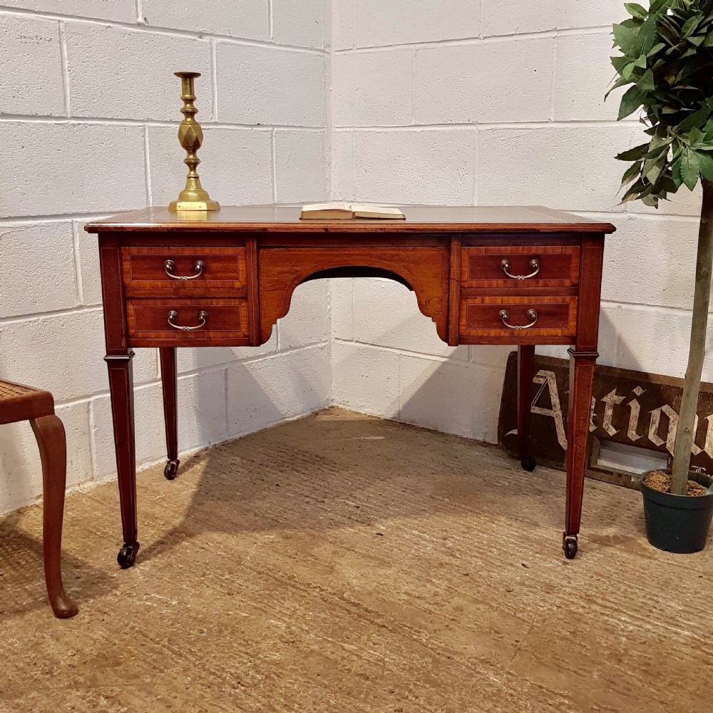 antique edwardian regency mahogany desk c1900