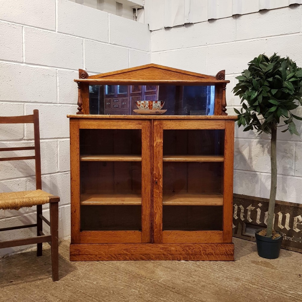 antique william 1v oak chiffonier cabinet c1830