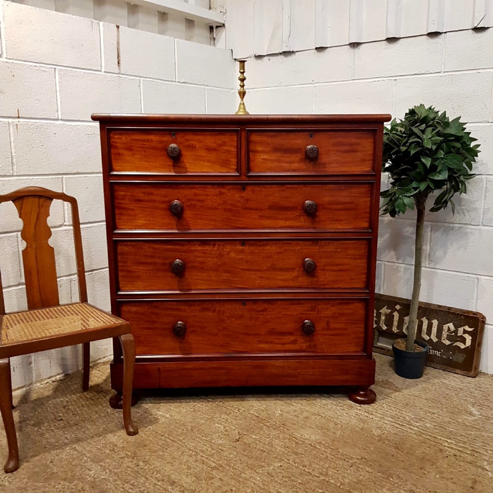 antique victorian ahogany chest of drawers c1880