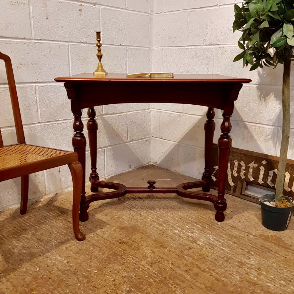 antique late victorian mahogany side writing table c1890