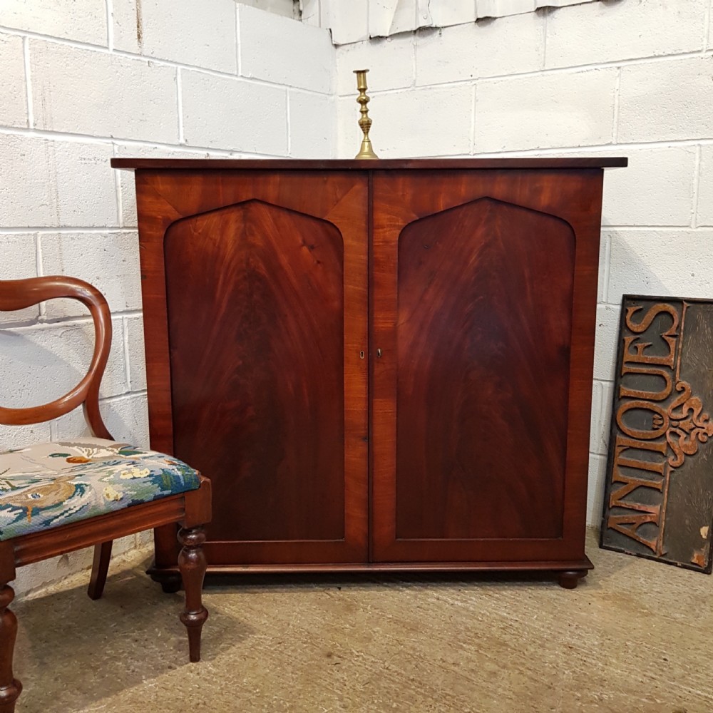 antique william 1v mahogany cupboard c1830