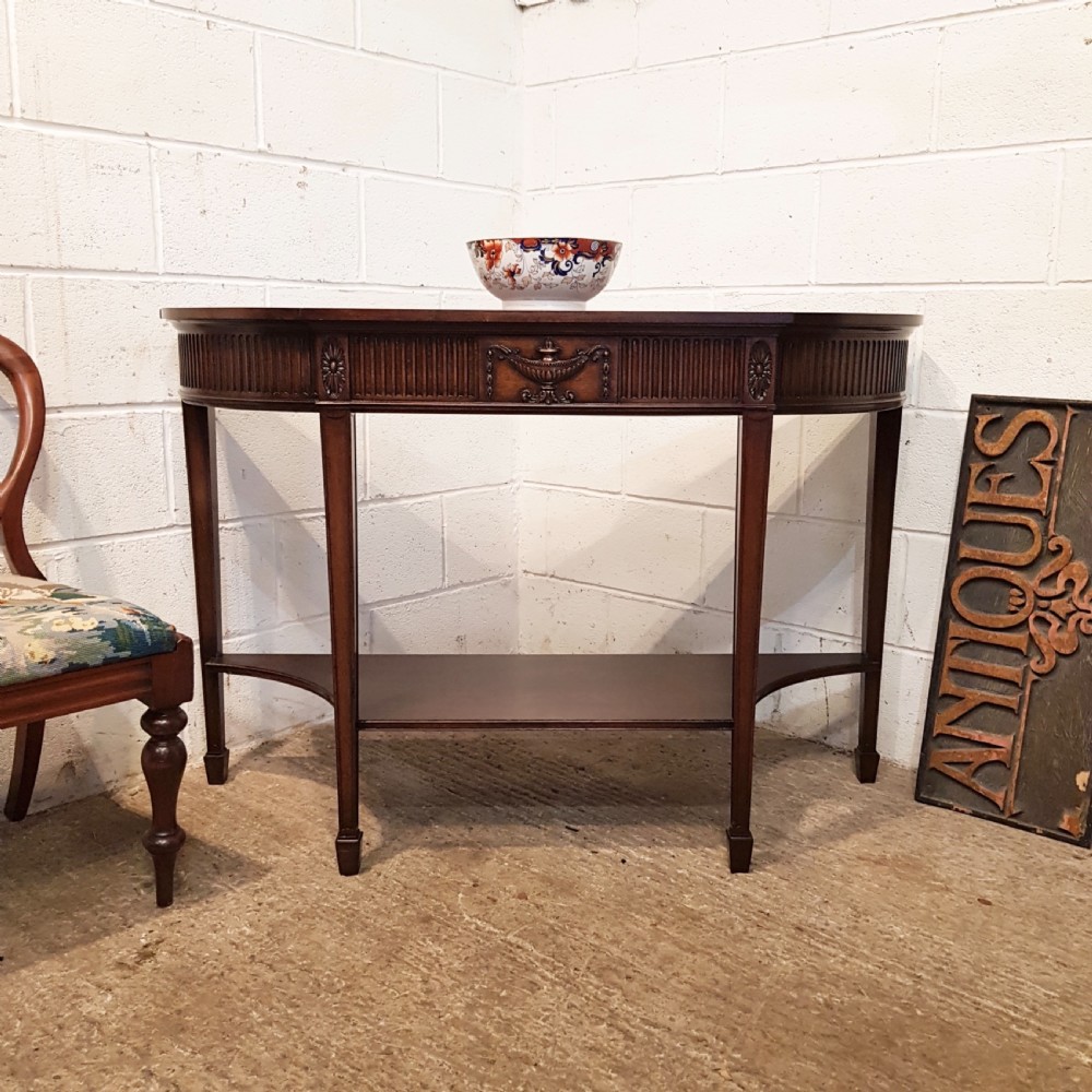 antique edwardian mahogany console table by waring gillows c1900