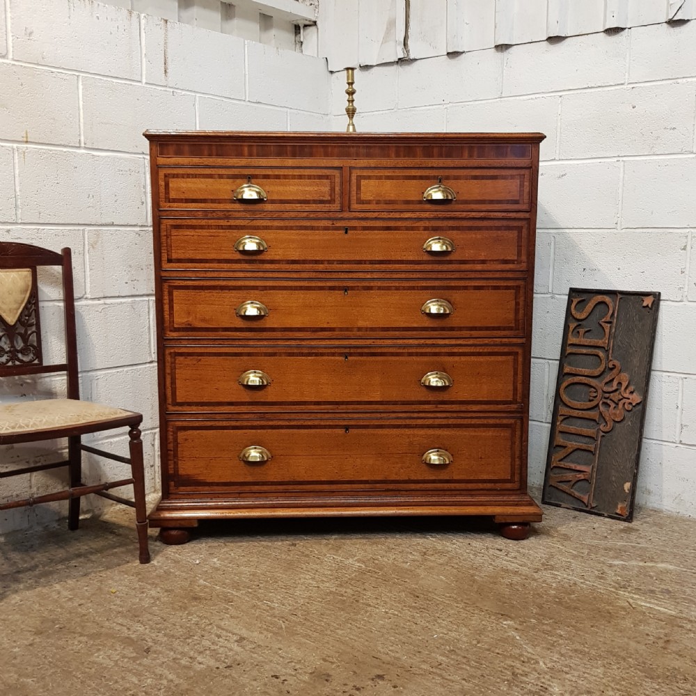 antique 18th century oak mahogany chest of drawers c1780