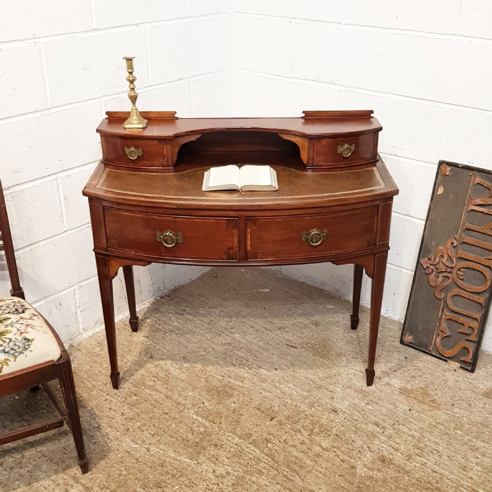 antique edwardian mahogany ladies writing desk c190