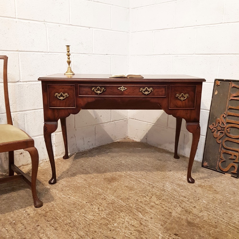 antique walnut lowboy desk c1920