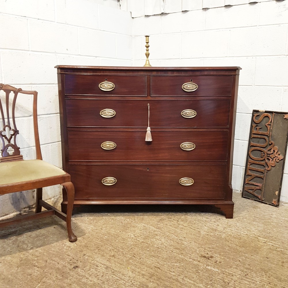 antique regency mahogany chest of drawers c1820