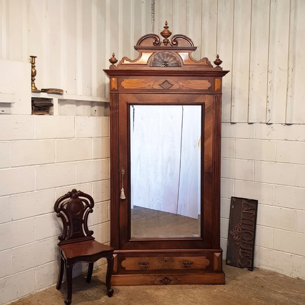 antique 19th century french walnut armoire c1880