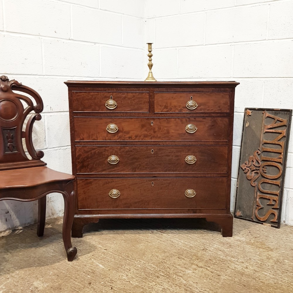 antique 18th century small mahogany chest of drawers c1780