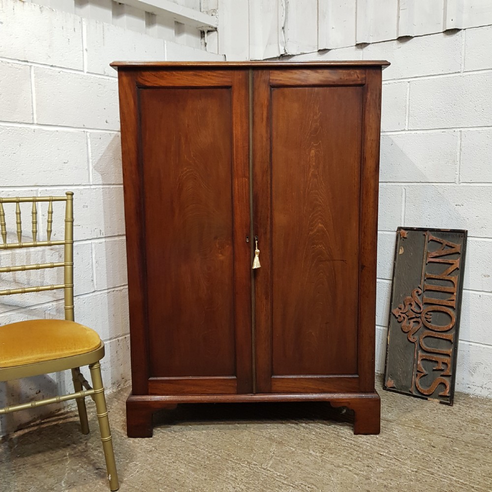 a george 3rd dwarf mahogany wardrobe c1800