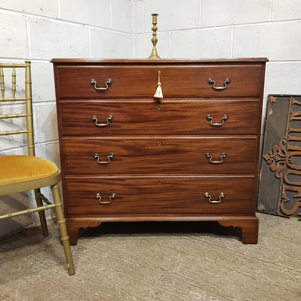 a george 3rd mahogany four height chest of drawers c1800