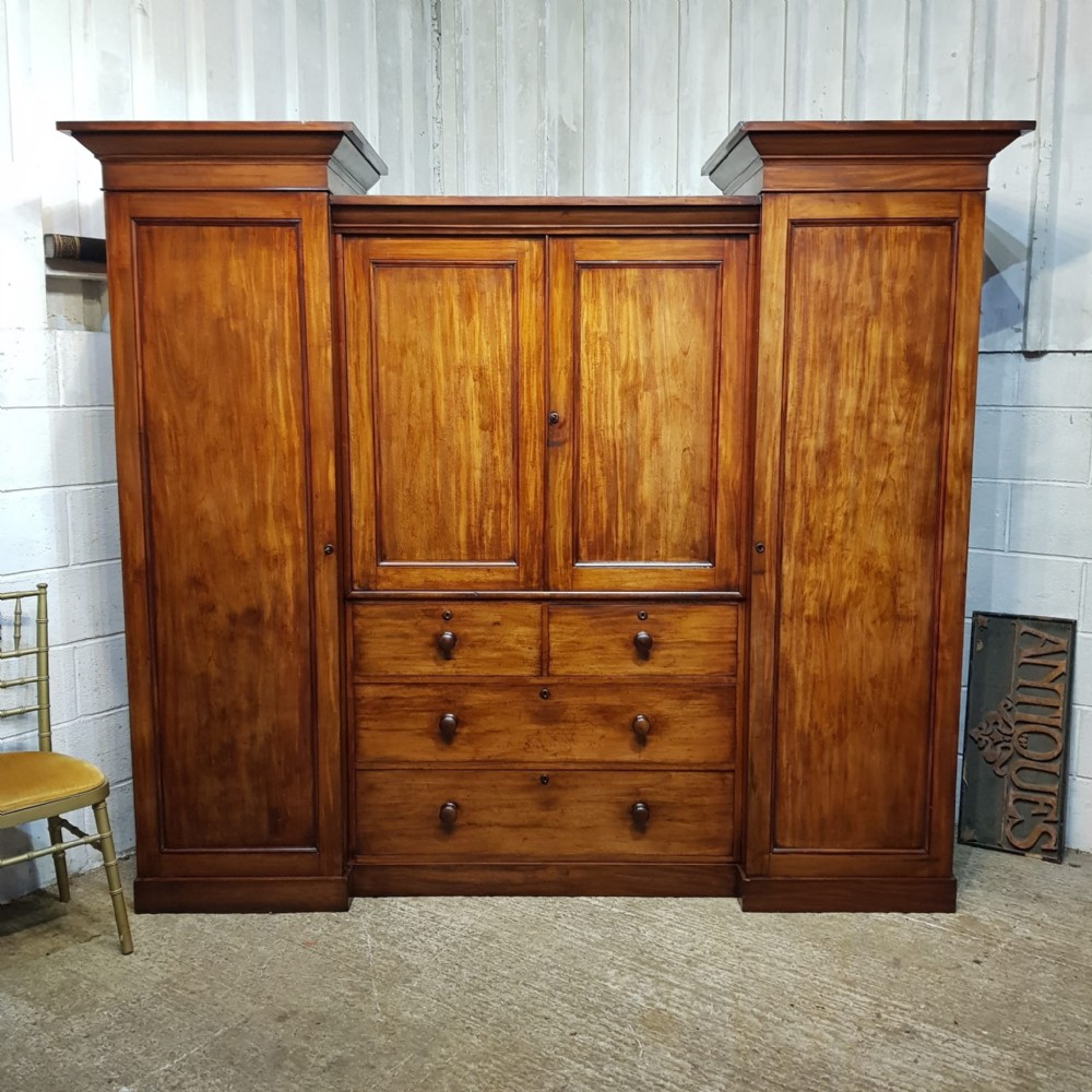 a victorian mahogany centry box wardrobe c1860