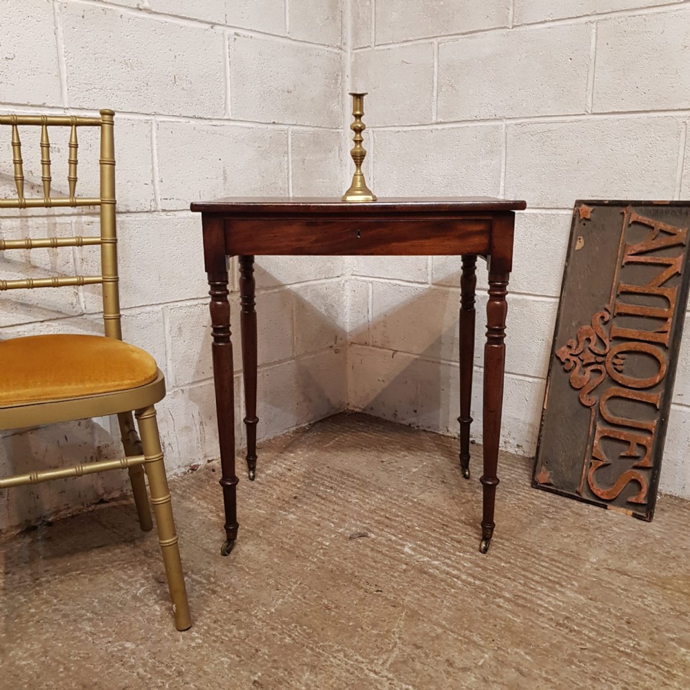a regency mahogany small side table c1810