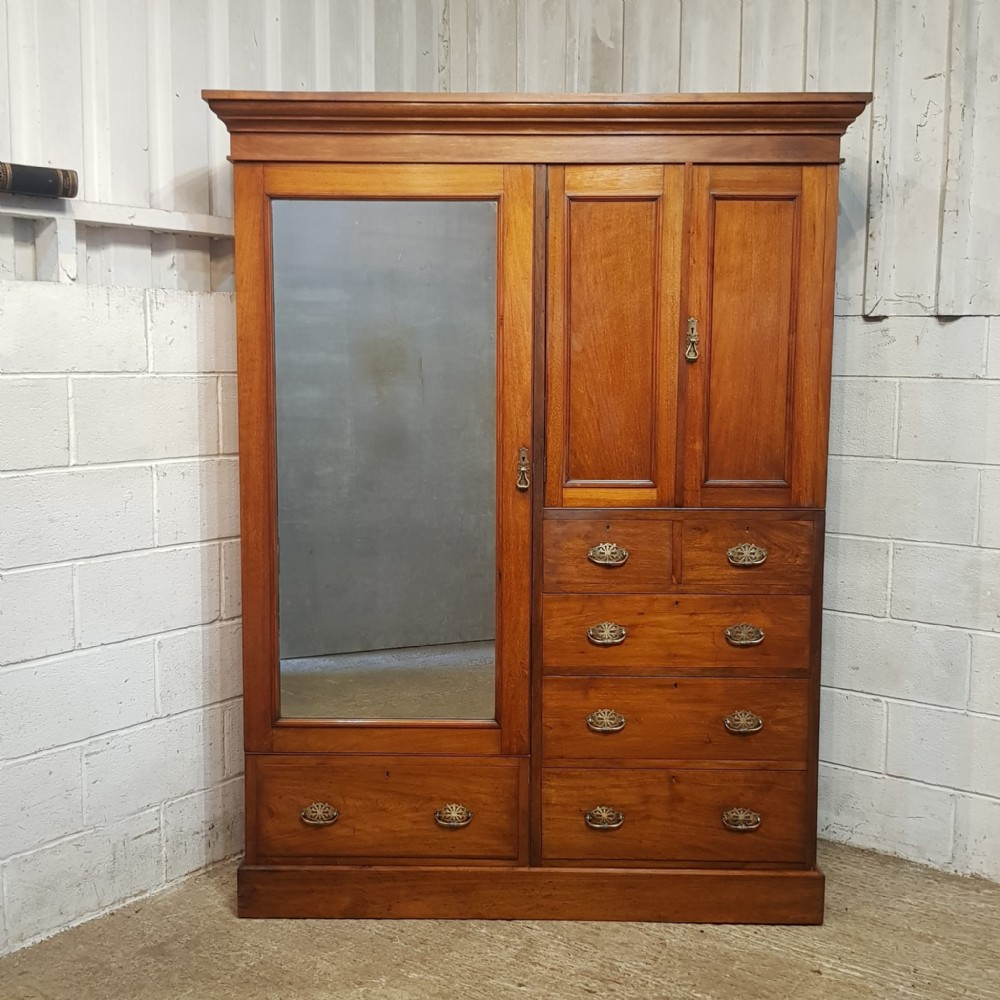 an edwardian combination wardrobe c1900
