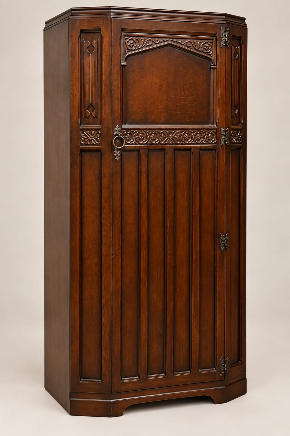a single door oak wardrobe c1920